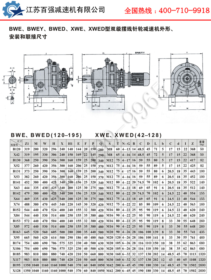 BWED系列摆线针轮减速机
